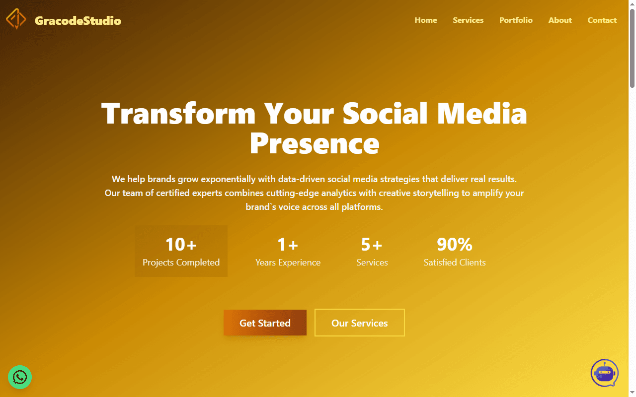 Gracode Studio website screenshot